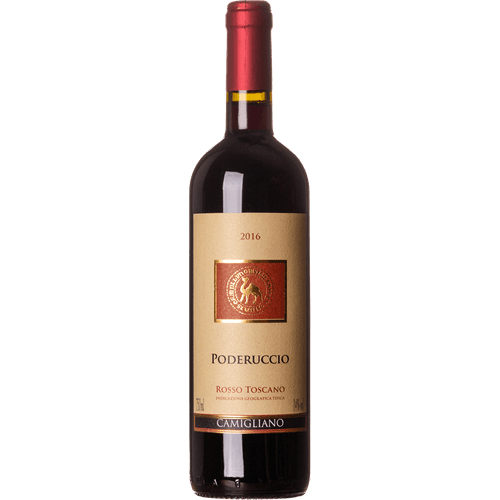 Vinho Tinto Italiano Camigliano Poderuccio Toscano 2018 750ml.