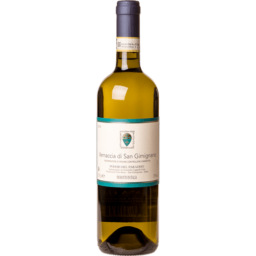 Vinho Branco Italiano Poderi del Paradiso Vernaccia di San Gimignano DOCG 750ml