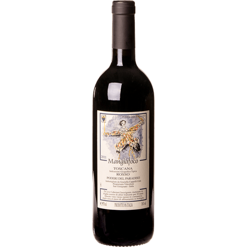 Vinho Tinto Italiano Poderi del Paradiso Mangiafoco Rosso Toscana IGT 2021 750ml