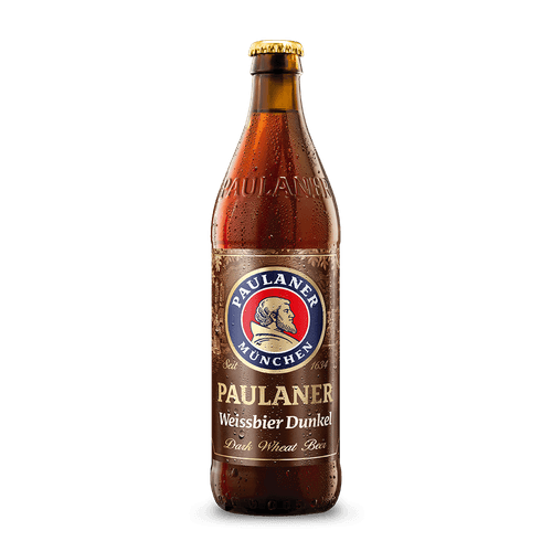 Cerveja Alemã Paulaner Weissibier Dunkel Garrafa 500ml.