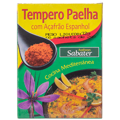 Tempero Para Paella Espanhol Sabater 12g