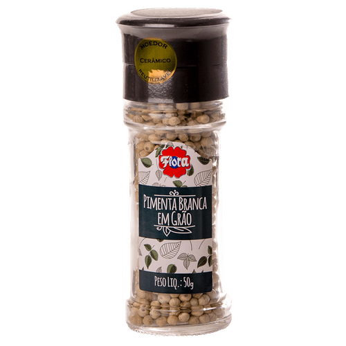 Moedor Pimenta Branca Emgrãos Flora 50g