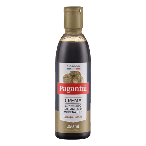 Creme De Aceto Balsamico Italiano Sabor Trufas Brancas Paganini 250ml