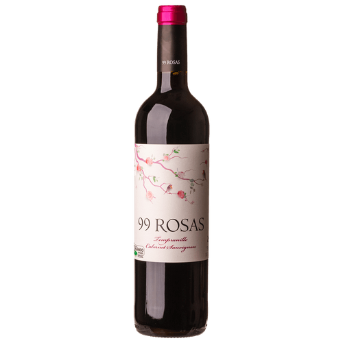 Vinho Tinto Espanhol Domínio de Punctum 99 Rosas Tempranillo Cabernet 750ml