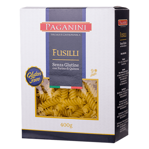 Macarrão Italiano Fusilli Sem Glúten Paganini 400g