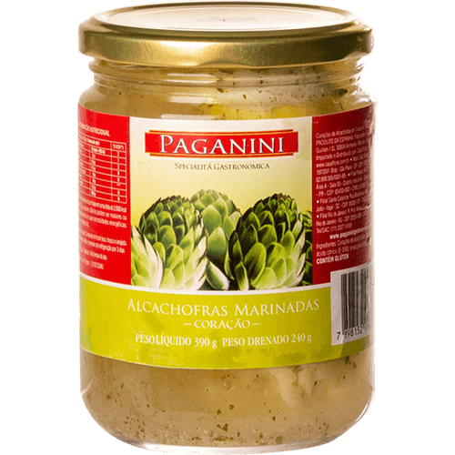 Alcachofra Coração Marinada Paganini Vidro 240g