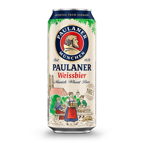 Cerveja Alemã Paulaner Weissbier Lata 500ml.