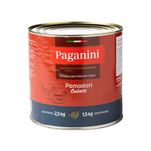 Pomodori Pelati Italiano em Cubos Paganini 2.550kg