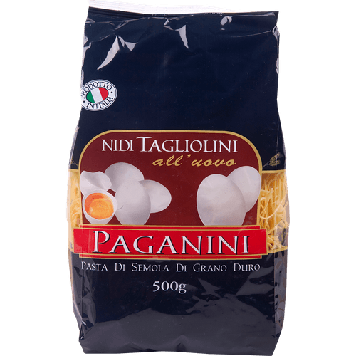 Macarrão Italiano Tagliolini Nidi Com Ovos Paganini 500g