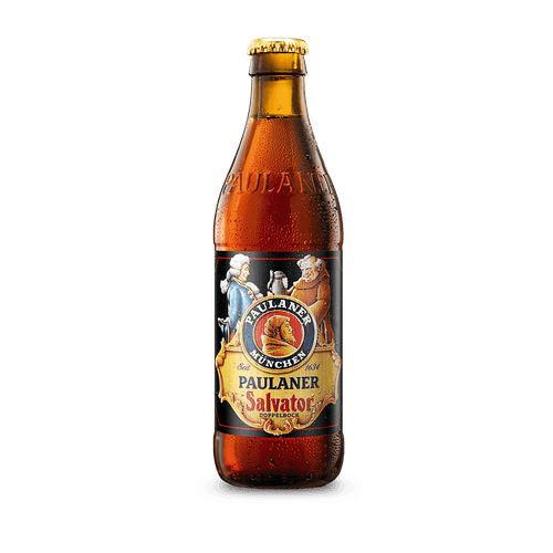 Cerveja Alemã Paulaner Salvator Garrafa 330ml.