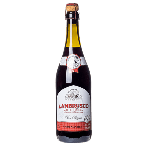 Vinho Tinto Frisante Italiano Villa Fabrizia Lambrusco Amabile 750ml