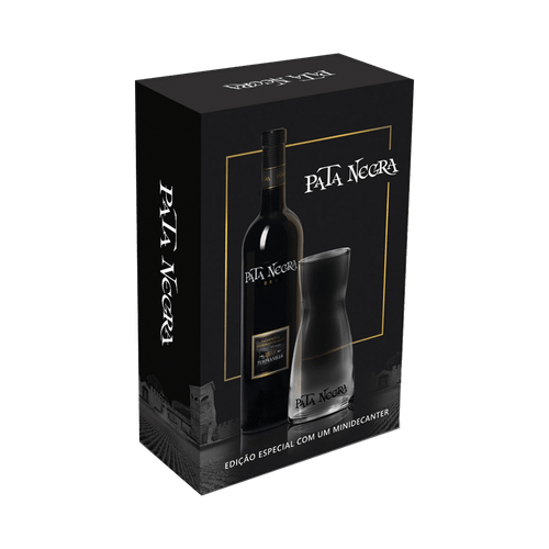 Kit Vinho Tinto Espanhol Pata Negra Oro Tempranillo 750ml com Mini Decanter