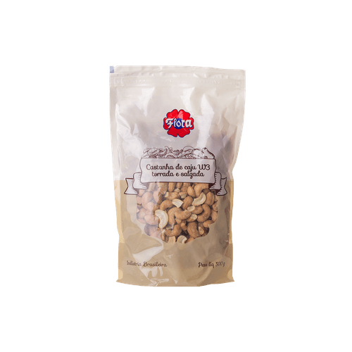 Castanha De Caju W3 Torrada E Salgada Flora 500g