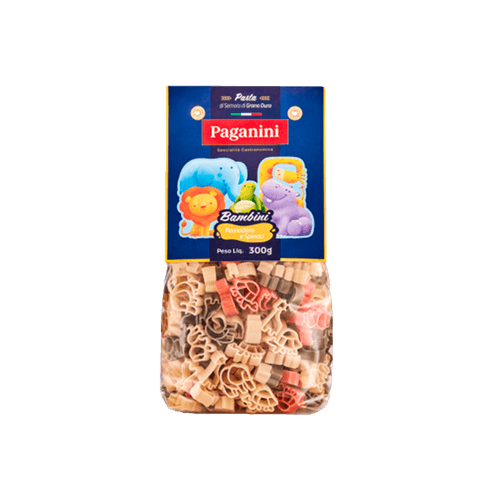 Macarrão Italiano Bichinhos Bambini Paganini 300g