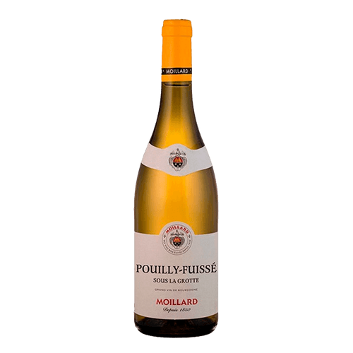 Vinho Branco Francês Moillard Pouilly-Fuissé AOC Sous La Grotte 2022 750ml.