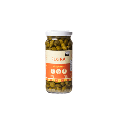 Alcaparras Em Conserva Flora Vidro 120g.