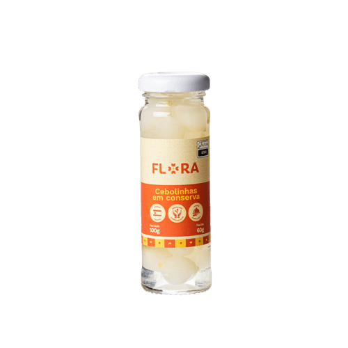 Cebolinha Em Conserva Flora Vidro 60g.