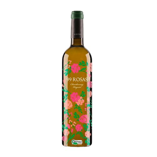 Vinho Branco Espanhol Domínio de Punctum 99 Rosas Chardonnay Viognier Edição Especial 750ml.