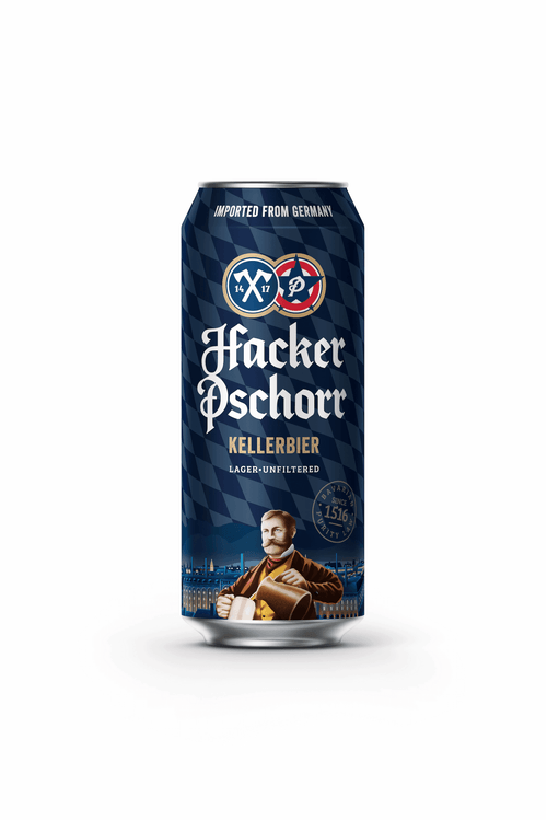 Cerveja Alemã Hacker Pschorr Kellerbier Lata 500ml