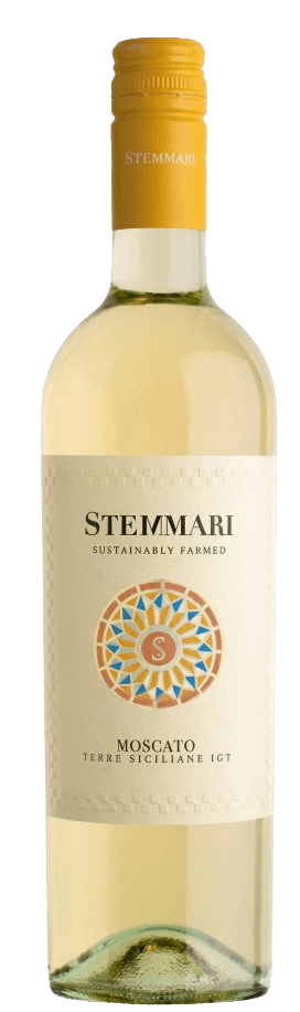 Vinho Branco Italiano Stemmari Moscato Terre Siciliane IGT 750ml.